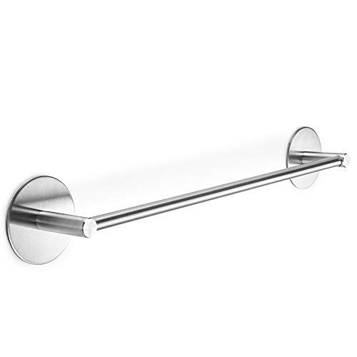 Toallero de baño autoadhesivo Acero Inoxidable Toallero de Barra Toallero barra 40CM (Circular)