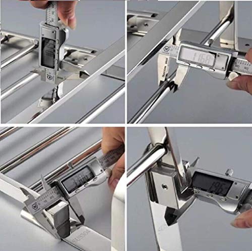 Toallero XIAJIA-Hotel de 40 cm, barra de acero inoxidable pulido SUS304, para cocina, baño, armarios de lavabo, resistente al agua y al óxido.