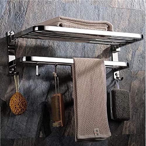 Toallero XIAJIA-Hotel de 40 cm, barra de acero inoxidable pulido SUS304, para cocina, baño, armarios de lavabo, resistente al agua y al óxido.