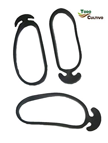 Todo cultivo Goma Ancla Elastica nº 8 para entutorar. 300 Unidades. Caucho EPDM (máxima Elasticidad y duración)