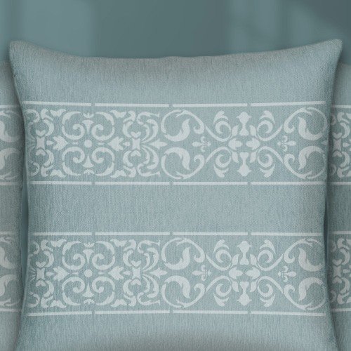 TODO STENCIL Home Decor Cenefa 007 Arabesco Fez, Medidas: Stencil 70 x 50 cm - Diseño 68 x 48 cm