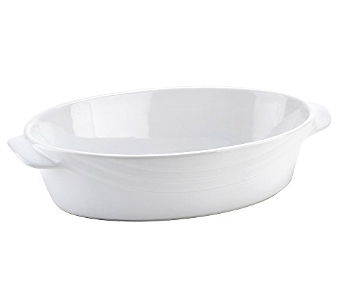 Tognana 30 x 19 cm cerámica pl-Cook Oval Fuente de Horno en Elite-Donde de, Blanco