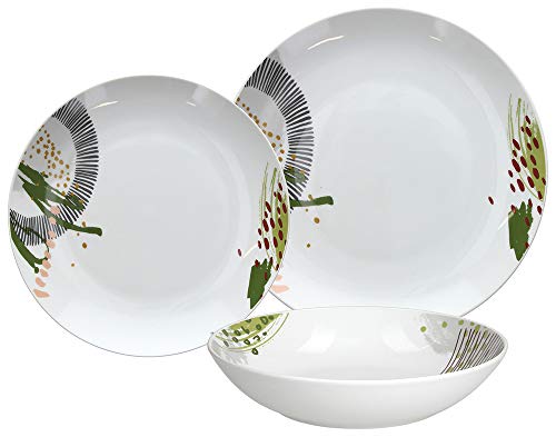 Tognana ME070185587 Indie - Vajilla de 18 piezas (porcelana)