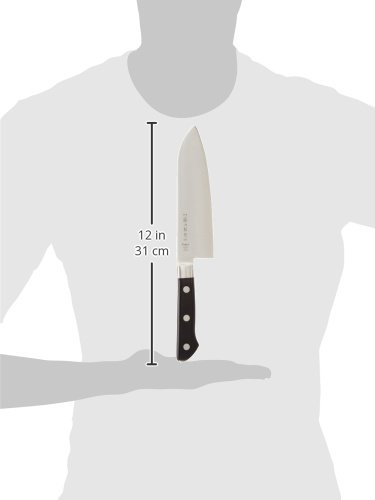 Tojiro Cuchillos Japoneses - Cuchillo de Cocina Profesionales Santoku Dp Série 17cm