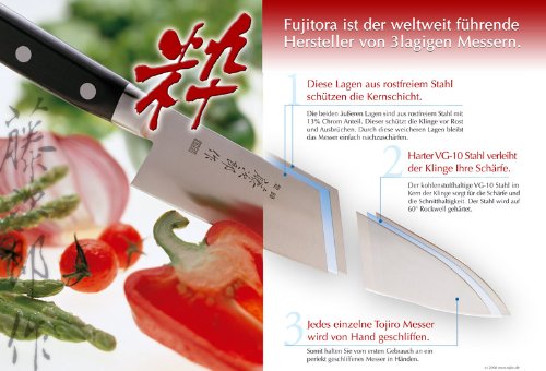 Tojiro Zen Sushi Japonés Cuchillo/Cuchillo de filetear (210 mm