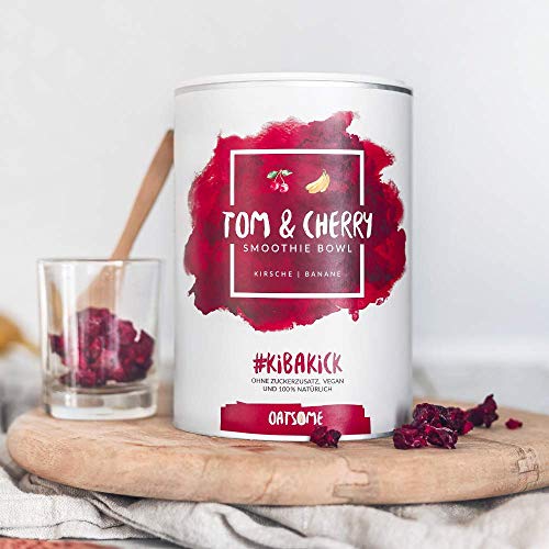 Tom & Cherry – Smoothie Bowl – Nutritivo desayuno con 100% ingredientes naturales & sin aditivos y refinado azúcar – larga satt con sólo 200 kcal – 400 g