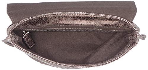 Tom Tailor Acc Luna Glam Clutch - Bolso para mujer (2 x 12 x 20 cm), color plateado
