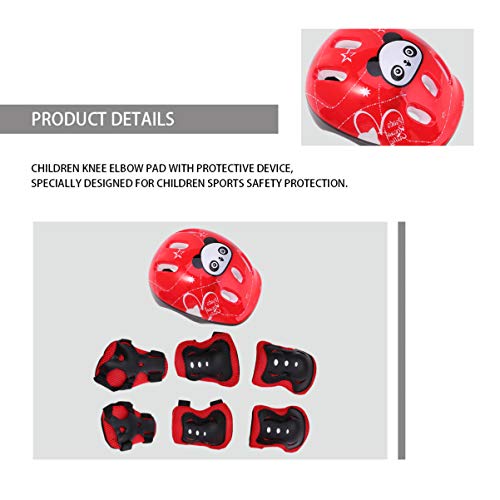 Tomaibaby Niños Deportes Equipo de Protección Codo de Rodilla Muñequeras para Bicicleta Bicicleta Patineta Scooter Niños Accesorios de Protección 7 Piezas