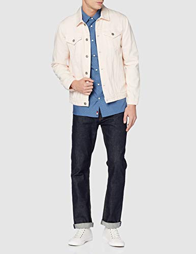 Tommy Hilfiger Flex Indigo Feel Dobby Shirt Camisa, Azul (Blue C), Medium para Hombre