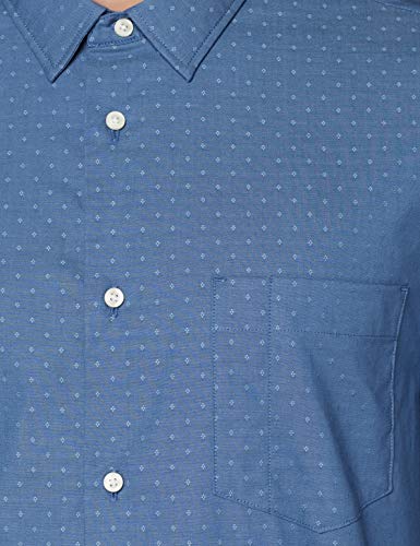 Tommy Hilfiger Flex Indigo Feel Dobby Shirt Camisa, Azul (Blue C), Medium para Hombre
