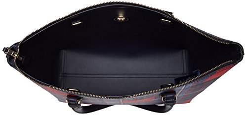 Tommy Hilfiger - Love Med Rev Zip Tote Star Tartan, Bolsos de mano Mujer, Multicolore (Star Tartan), 13x28x36 cm (W x H L)