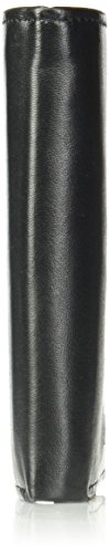Tommy Hilfiger - Organizador de tarjetas de crédito de piel pulida de cordero para hombre, color Negro, talla Talla única