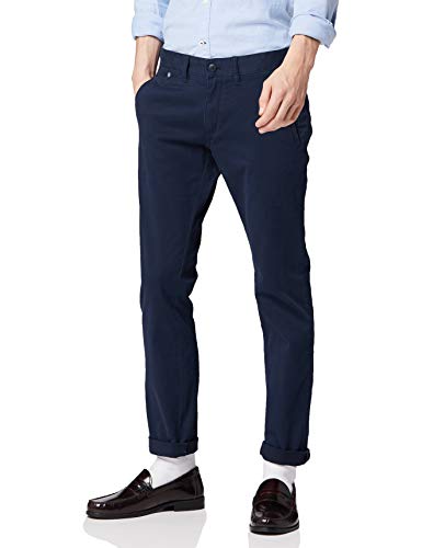 Tommy Jeans Hombre Original Slim Fit Chino Pantalones, Azul (Navy Blazer 416), W31/L34