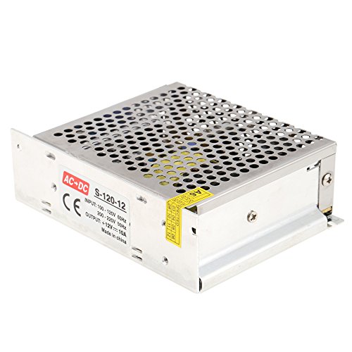 Tomshine 10A 120W 2CH Transformador de Voltage Alimentación de Interruptor, Conductor del LED Fuente de Alimentación, AC100-120V, AC200-220V, DC12V, Driver para Tira LED Cadena de Luz