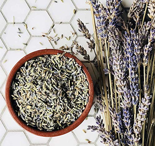 TooGet Flor de Lavanda English Seca, 100% Crudo de Las Tierras Altas Lavandula Angustifolia Lavanda Seca Al por Mayor, Flores de Lavanda 225g