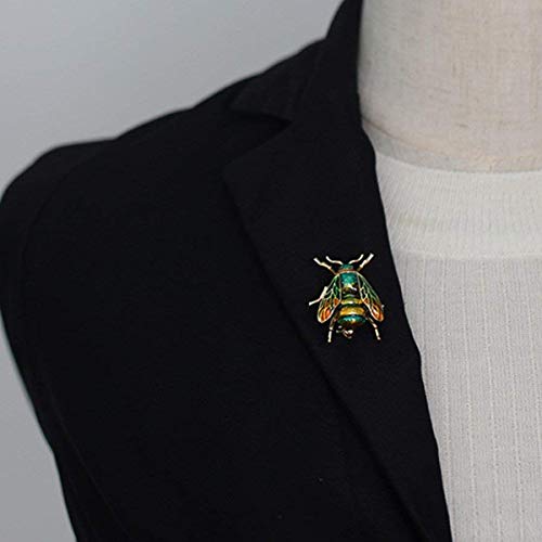 TOOGOO Broches de Esmalte Insecto Animal Natural de Moda Pin de Aleación de Abeja Joyas Vintage para Mujer, Abeja