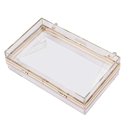 TOOGOO Clutch Caja De Acrílico Claro Lindo De Las Mujeres Bolsa De Cuerpo Cruzado Bolsa De Noche
