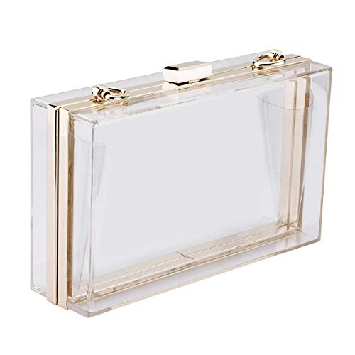 TOOGOO Clutch Caja De Acrílico Claro Lindo De Las Mujeres Bolsa De Cuerpo Cruzado Bolsa De Noche