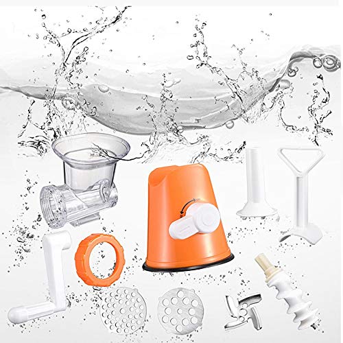 TOOGOO Herramientas úTiles Potente Picadora de Carne Cortador de Alimentos de Manual Multifuncional Licuadora de Procesador Picadora de Carne Manual Multifuncional