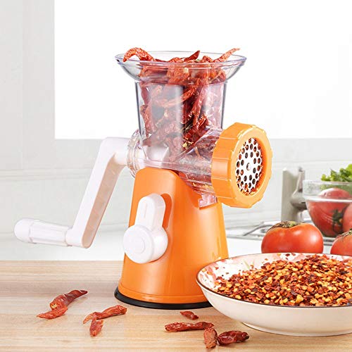 TOOGOO Herramientas úTiles Potente Picadora de Carne Cortador de Alimentos de Manual Multifuncional Licuadora de Procesador Picadora de Carne Manual Multifuncional