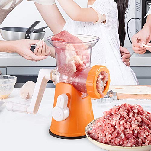 TOOGOO Herramientas úTiles Potente Picadora de Carne Cortador de Alimentos de Manual Multifuncional Licuadora de Procesador Picadora de Carne Manual Multifuncional
