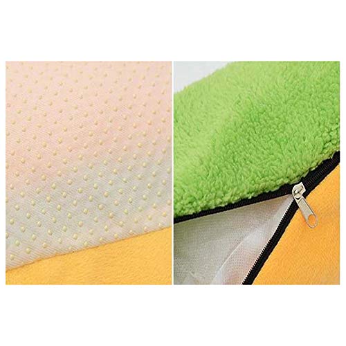 TOOGOO Hot Dog Camas para Perros Alfombra Suave Removible Sofá CáLido para Mascotas Lindas Camas para Perrito Acogedor Gato Camada CojíN para Dormir Chihuahua Nido de Peluche Perrera