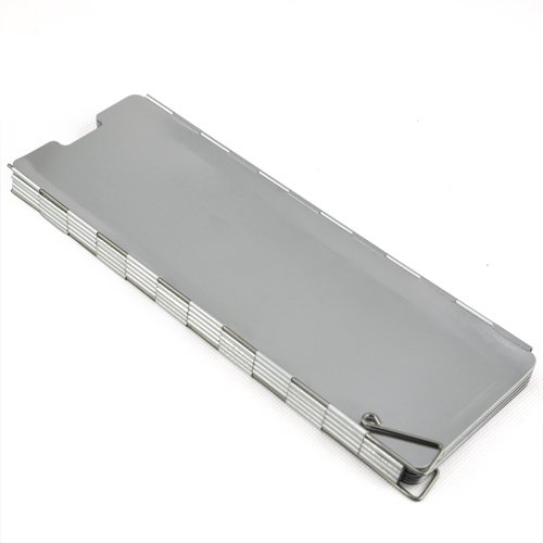 TOOGOO（R）) 10 Placas Fold Camping Cocina Cocina de Gas Escudo del Viento de la Pantalla Plegable al Aire Libre