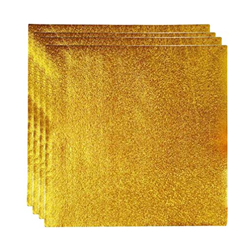 TOPBATHY 500 Piezas de Envoltorios de Bombones de Chocolate Papel de Aluminio Envoltura de Papel de Embalaje para Dulces Caseros Decoración de Dulces Diy (15X15 Cm)