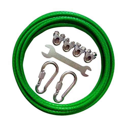 TOPBATHY tendederos Ropa a Prueba de Herrumbre Que Seca la Cuerda de Alambre Que cuelga el tendedero para la Cocina casera Interior al Aire Libre 3m (Color Aleatorio)