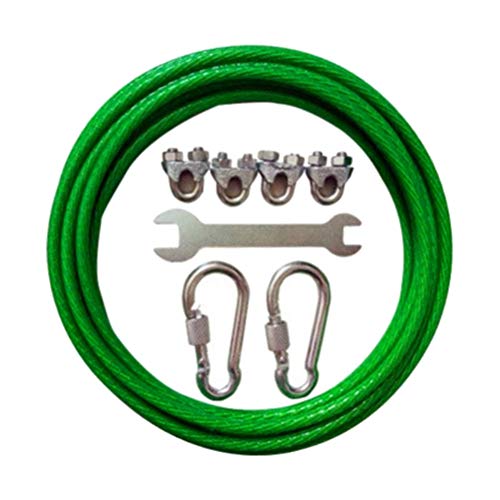 TOPBATHY tendederos Ropa a Prueba de Herrumbre Que Seca la Cuerda de Alambre Que cuelga el tendedero para la Cocina casera Interior al Aire Libre 3m (Color Aleatorio)