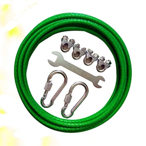 TOPBATHY tendederos Ropa a Prueba de Herrumbre Que Seca la Cuerda de Alambre Que cuelga el tendedero para la Cocina casera Interior al Aire Libre 3m (Color Aleatorio)