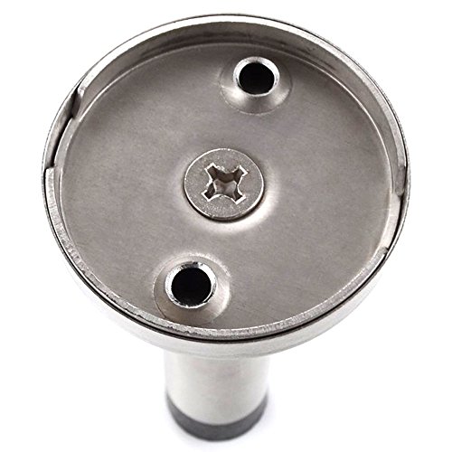 Tope de puerta resistente de acero inoxidable con punta de goma para pared x 2, H&S