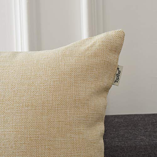 Topfinel hogar geometria algodón Lino Cuadrado Manta Decorativa Almohadas Fundas de cojín para Sala de Estar Juego de 4,45x45cm