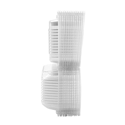 TOPINCN Comida desechable Conjunto de Cajas Transparente BPA Tapa hermética para pastelitos Paquete de contenedores de Almacenamiento 50 unids