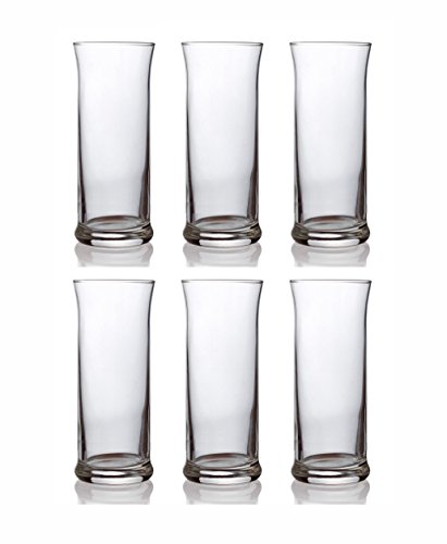 'Topkapi 250.621 – Juego de 12 vasos de "Monaco con 6 vasos para Frappé, leche Shake, cóctel, hielo Café + 6 cucharas de mango largo para 6 personas