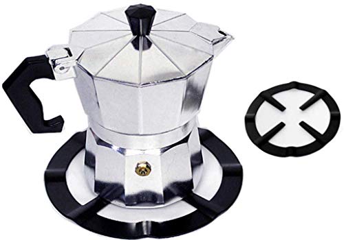 Topkitchengadgets™ Universal Mocha Maceta Soporte Reductor Anillo Soporte Base para Moka Expresso Café Resistente Hierro Salvamanteles para Hornillo Gas Cocinas