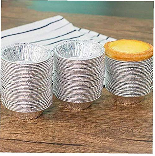 TOPofly Herramientas Titular 100pcs Torta de Huevo Tar Hornear Recipiente Postre Taza de decoración Suministros para Hornear Caso de panadería