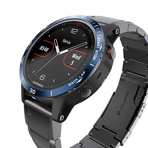 TOPsic Fenix 5 Bezel Styling Cover, Bisel Anillo Cubrir Anti-rasguños Colisión Acero Inoxidable Proteccion Anillo de Bisel para Fenix 5 Plus/Fenix 5 Watch