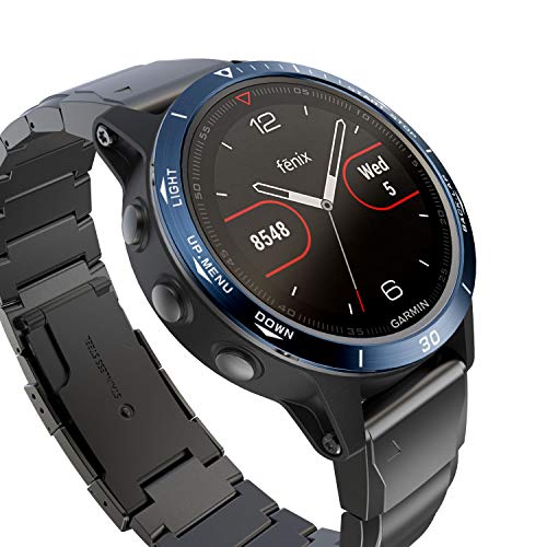 TOPsic Fenix 5 Bezel Styling Cover, Bisel Anillo Cubrir Anti-rasguños Colisión Acero Inoxidable Proteccion Anillo de Bisel para Fenix 5 Plus/Fenix 5 Watch