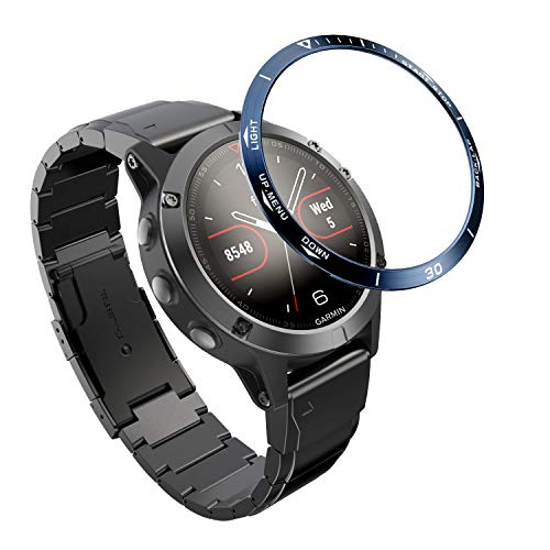 TOPsic Fenix 5 Bezel Styling Cover, Bisel Anillo Cubrir Anti-rasguños Colisión Acero Inoxidable Proteccion Anillo de Bisel para Fenix 5 Plus/Fenix 5 Watch