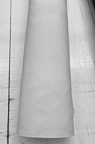 Toptablecloths - Tela impermeable por metro, ancho 140 cm, 15 colores, para el hogar y jardín, tela deslizante, acrílico, Blanco, 3 m