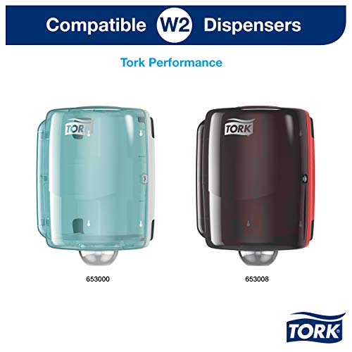 Tork 530137 Paño de limpieza ultrarresistente Premium/1 capa/Papel multiuso compatible con los sistemas W1, W2 y W3/1 bobina x 106,4 m de largo/color blanco