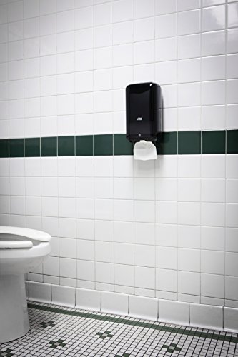 Tork 556008 Dispensador de papel higiénico plegado Elevation / Compatible con el sistema T3 / Negro