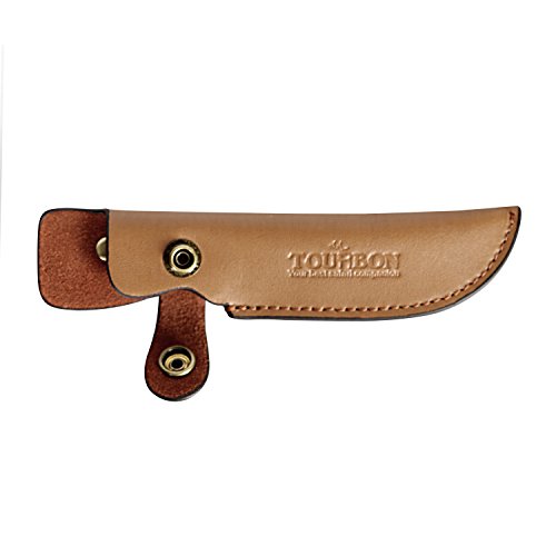 TOURBON Funda de Cuero para Cuchillo de Caza Funda Snap Knives Hunter Knives Hold Case