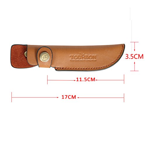 TOURBON Funda de Cuero para Cuchillo de Caza Funda Snap Knives Hunter Knives Hold Case