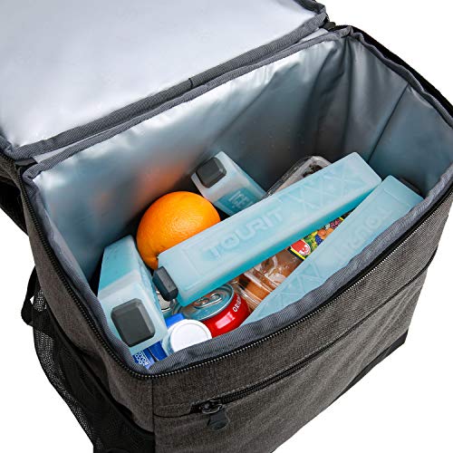 TOURIT - Paquetes de hielo reutilizables de larga duración para congelador, mochila, loncheras/cajas, camping, playa, picnics, pesca y más (juego de 4)