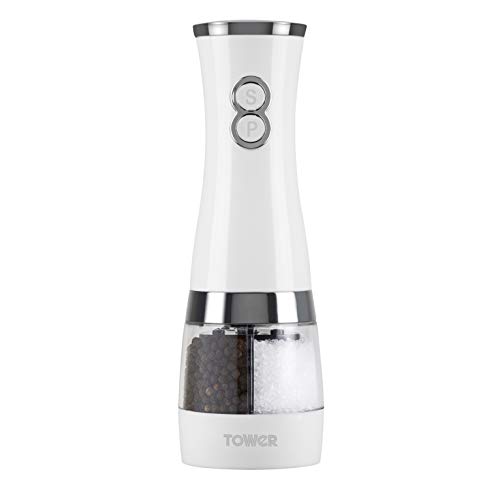 Tower T847004B Duo - Molinillo de sal y pimienta eléctrico.
