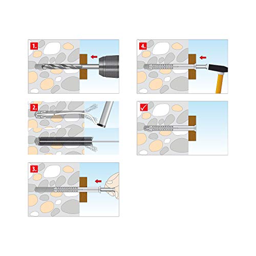 TOX Taco clavo Attack 8 x 100 mm, 50 piezas, 017102241