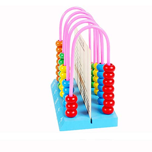 TOYANDONA Abacus Toy Mini Calculadora de Madera Número de Cuentas de Conteo de Rodillos de Pie Matemática Enseñanza Juguetes Educativos para Niños Pequeños