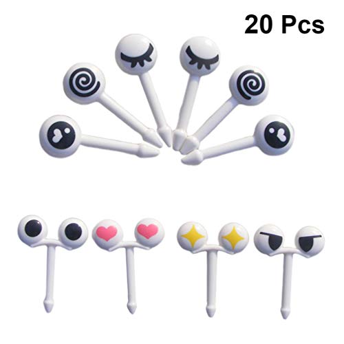 TOYANDONA - Juego de 20 Palillos de Frutas y Frutas, Tenedores de Postre, Pics bento Decorativo, Accesorios para Picos y Fiestas Infantiles, PP, Image 1, Medium
